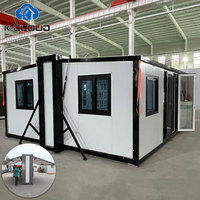 Construction rapide 20Ft 40Ft Mini maison portable préfabriquée 2 3 4 5 chambres Conteneur pliant Maison extensible Villa de luxe préfabriquée