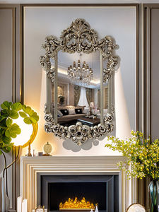 Französisch gerahmte Spiegel Retro Dekoration für Wohnzimmer Schlafzimmer in voller Länge Gold Kosmetik spiegel Wand - Product Image 5