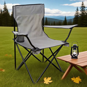 Fauteuil pliant portable d'extérieur pour pique-nique, camping, pêche et voyage avec porte-gobelet – Vente en gros - Product Image 3