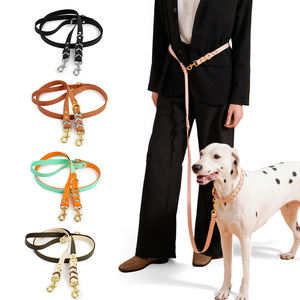 Guinzagli per cani a mani libere per cani da corsa e da passeggio all'aperto multifunzione Pet PVC corda a tracolla guinzaglio in vita tirare cani doppi - Product Image 1