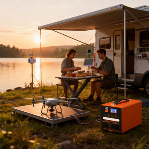 Station d'alimentation portable au lithium ternaire à onde sinusoïdale modifiée, sortie CA 220V, entrée solaire 200W, 2500+ cycles - Product Image 4