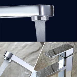 Moderno rubinetto lavabo a maniglia singola con rubinetto quadrato per lavabo termostatico con manico singolo miscelatore miscelatore - Product Image 6