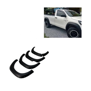 Élargisseurs d'ailes noirs mats de conception modifiée pour Toyota Hilux 2015-2024 Simple Cabine Accessoires Auto Passages de roues - Product Image 1