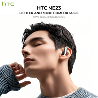 Écouteurs Sport sans Fil HTC NE23 Bluetooth 6.0, Embouts à Réduction de Bruit Intelligente, Son Stéréo Hi-Fi à Faible Latence