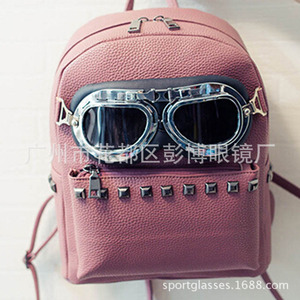 Gafas con montura metálica para niños, lentes esféricas de PC con borde completo, protección UV, gafas deportivas informales a la moda - Product Image 1