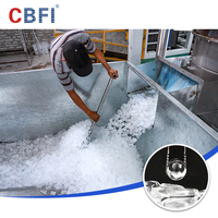 CBFI TV500 Máquina de Hielo en Tubo Industrial de Alta Calidad con Capacidad de 50 Toneladas por Día, con Motor y Bomba