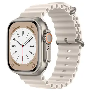 חדש שעון צמיד עבור אפל שעון סדרת 8 Ultra 7 6 5 רצועת 49mm 45mm 41mm 44mm 40mm אוקיינוס סיליקון שעון להקות