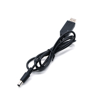 Kabel USB 2.0 DC5521 5V ke 12V Step Up Boost Harness Berlapis Timah Tembaga 3A Kabel Pengisi Daya Adaptor Mobil ISO9001