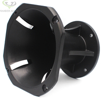 Super diffuseur noir en aluminium, klaxon de pilote de Compression boulonné de 2 pouces