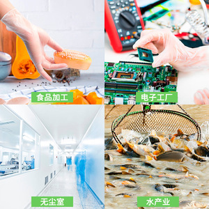 Guantes de PVC Jia Zhanli de 12 Pulgadas, Grado Alimenticio, Gruesos, Desechables, para Alimentos, Fábrica de Electrónica - Product Image 4