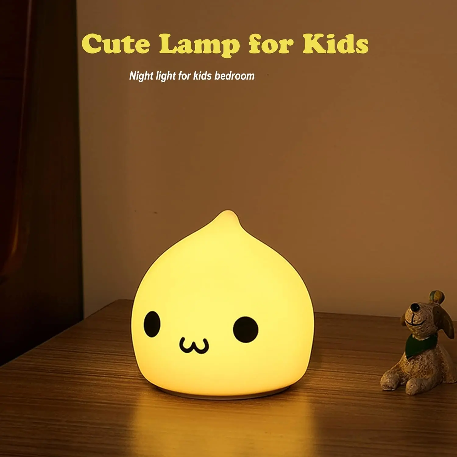 Silicone Portable Nursery Battery Powered Animal Night Lights Cute Lamp Light for Baby Toddler Teen Bedrooms