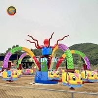 Grande attraction de fête foraine, équipement de parc d'attractions, jeux de parc d'attractions géants, manège poulpe à vendre