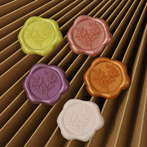 Letter Embossing Stamp Factory Custom logo Colors Size <strong>Simple</strong> Flower Oval Wax <strong>Seals</strong> - Product Image 3