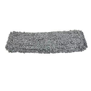 Recharge de tampon de serpillière en microfibre filée grise avec <span class=keywords><strong>Velcro</strong></span> pour nettoyage - Product Image 3