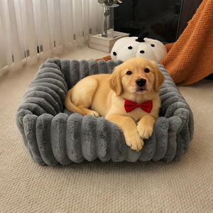 Nueva Cama para Perro, Lavable, Camas Grandes para Perros, Peluda, Pequeña, Mediana, Rectangular, Camas de Lujo para Mascotas - Product Image 1