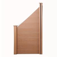 <strong>Best</strong> Selling Wholesale Wood Plastic Composite <strong>Triangle</strong> <strong>Fence</strong> with One Wpc Post Wpc <strong>Fence</strong> Panels