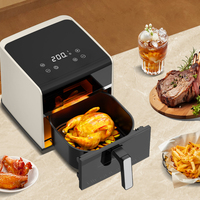 Nouvelle Friteuse à Air Intelligente 2026 avec Fenêtre Visible - Mini Four Électrique Multifonctionnel pour la Maison et la Personnalisation OEM