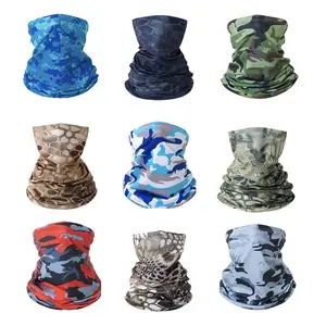 Bán buôn mặt nạ polyester sợi nhỏ tùy chỉnh đàn hồi làm mát cổ gaiter rắn màu đen trống Ống liền mạch Bandana