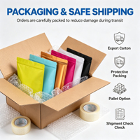 Pochette Doypack Personnalisable Mate Imperméable pour Aliments, avec Fermeture Zip en PE Noir, pour Aliments pour Animaux, Impression de Logos