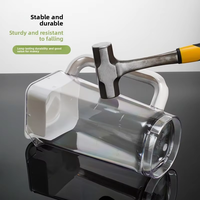 Nouvelle pichet à eau en plastique transparent populaire, design intelligent, facile à nettoyer, incassable, capacité de 2 à 3 L, style moderne et simple, alimentaire