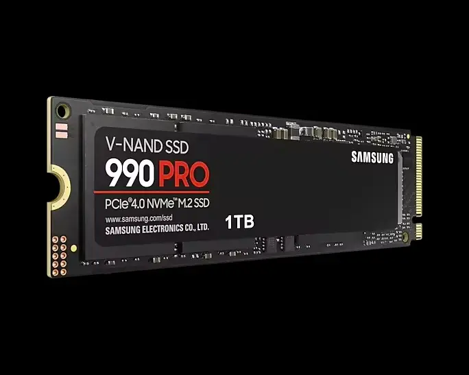 원래 삼성 990 PRO 1TB SSD 4TB PCIe 세대 4.0x4 NVMe M.2 2280 내부 솔리드 스테이트 디스크 2TB 방열판과 하드 드라이브