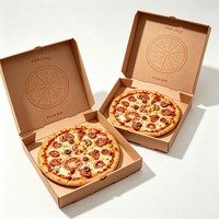 Boîte à pizza en carton ondulé de 6 à 18 pouces, boîte à pizza à emporter, livraison de pizza en gros, boîte à pizza en carton avec impression de logo