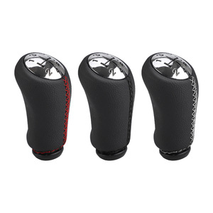 Leinomei Car Gear <b>Shift</b> <b>Knob</b> Black Red White Stitched PVC Ergonomic For MK2 MK3 - Product Image 4