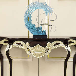 Escultura Moderna de Resina Transparente con Diseño de Pez y Olas, 550X200X760 mm, Decoración Artística para el Hogar, Ideal para Hoteles y Regalos de Inauguración - Product Image 5