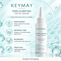 Sérum Facial Purifiant Pores Acide Hyaluronique Niacinamide Hamamélis Hydratant Affinant les Pores Nez 30mL Léger OEM/ODM