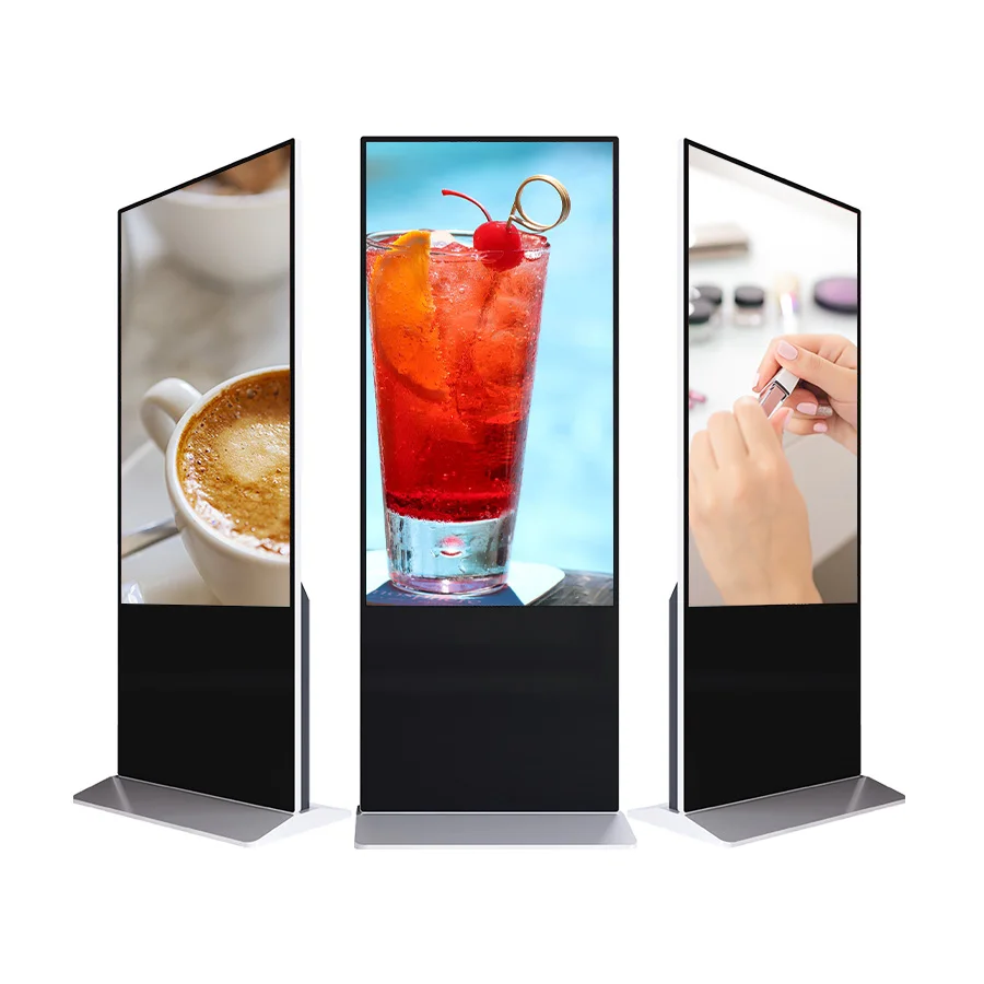 Full HD 55 Inch Indoor Floor Stand Digital Signage Capacitive Touch Kiosk