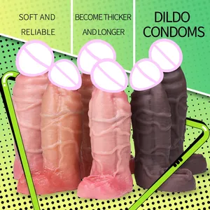 Extensor de Pene Realista y Reutilizable, Retrasa la Eyaculación, Condón Impermeable de Alta Calidad y Anillo para el Pene, Juguete Sexual para Hombres - Product Image 3