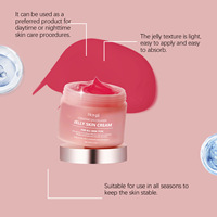 Crème gelée au collagène et à l'acide hyaluronique pour le visage et le cou - Hydratation intense, lissage des ridules, équilibre du sébum, tous types de peau, utilisation de nuit