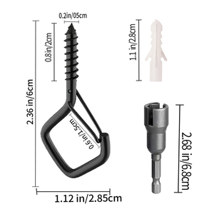 Podofo Crochets à visser en acier inoxydable (20 pièces) avec loquet de sécurité, <span class=keywords><strong>pour</strong></span> mangeoires d'oiseaux, lanternes, tasses, OEM ODM - Product Image 5