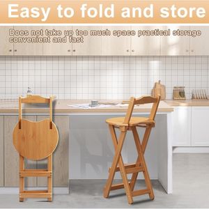 <span class=keywords><strong>เก้าอี้</strong></span>บา<span class=keywords><strong>ร์</strong></span>พับได้ทันสมัยสำหรับใช้ในบ้าน ขนาด 24 นิ้ว <span class=keywords><strong>เก้าอี้</strong></span>เคาน์เตอ<span class=keywords><strong>ร์</strong></span>ครัว ทำจากไม้ไผ่ <span class=keywords><strong>เก้าอี้</strong></span>บา<span class=keywords><strong>ร์</strong></span>ทรงสูงมีพนักพิงและที่วางเท้า - Product Image 3