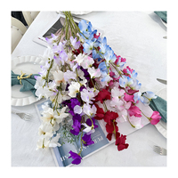 NINI Factory - Fleurs artificielles de glycine à toucher réel, branches décoratives pour la maison, fleurs artificielles pour la décoration de mariage