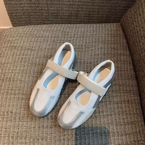 <span class=keywords><strong>Zapatillas</strong></span> planas informales con logotipo personalizado <span class=keywords><strong>de</strong></span> fabricante para mujer, <span class=keywords><strong>zapatillas</strong></span> con <span class=keywords><strong>punta</strong></span> <span class=keywords><strong>de</strong></span> <span class=keywords><strong>Ballet</strong></span> <span class=keywords><strong>de</strong></span> tela <span class=keywords><strong>de</strong></span> malla transpirable para mujer para el verano - Product Image 3