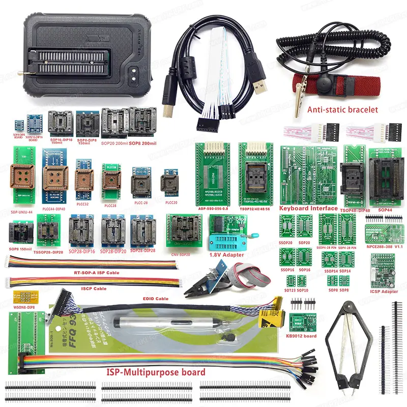 New XGecu T56 EMMC-NAND FLASH Universal USB Programmer + 48 Adapters Support NAND/EMMC/MCU/ISP IC Chips