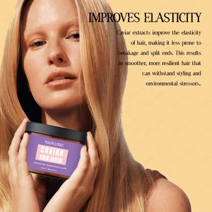 Masque capillaire au caviar <span class=keywords><strong>en</strong></span> marque propre, reconstitue les cheveux secs, abîmés et rêches avec de l'extrait de caviar et de l'<span class=keywords><strong>huile</strong></span> <span class=keywords><strong>d</strong></span>'<span class=keywords><strong>olive</strong></span> - Product Image 6