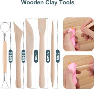<span class=keywords><strong>Kit</strong></span> d'outils pour argile 25 pièces, pour sculpture de céramique et argile polymère, séchage à l'air, artisanat pour adultes, avec fermeture éclair, noir, pour rangement - Product Image 4