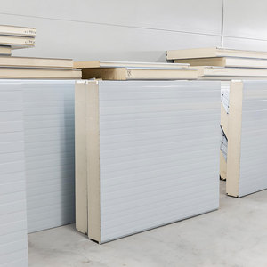 Cách âm cách điện 50/100/120/150/200mm PU bánh sandwich Bảng điều khiển cách ly Polyurethane PU/PIR/PUR/<span class=keywords><strong>EPS</strong></span> bọt sandwitch Bảng điều khiển cho tường - Product Image 2