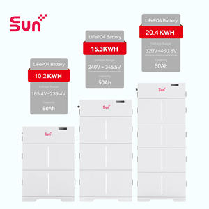 Batterie solaire SunPlus 15,3 kWh LiFePO4 |   Stockage d'énergie domestique |   IP65 |   5000 cycles |   Montage au sol/au mur - Product Image 3