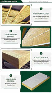 HEJ Dual Excellence Insulation &amp; Fire Protection Rock <strong>Wool</strong> Board for Dry-Hung Curtain Wall Acoustic Wind-resistant <strong>100</strong>-140kg/m3 - Product Image 5