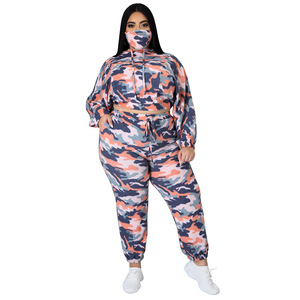 <span class=keywords><strong>Ropa</strong></span> de <span class=keywords><strong>mujer</strong></span> europea y americana, marca independiente, estampado de camuflaje, con cordones, sexy, moda <span class=keywords><strong>urbana</strong></span>, conjunto informal de dos piezas - Product Image 6