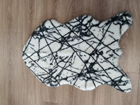 Hochwertige und Großhandel Leopard Cow Print Teppich Home Plüsch Kaninchen Kunst pelz Teppich für Wohnzimmer
