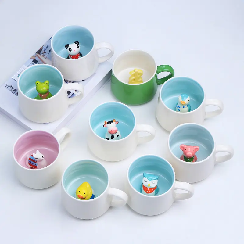 The price of Creative 3D Animal ceramic cup mug coffee cup drinking glass Cup ceramic mug