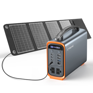 สถานีพลังงานแสงอาทิตย์แบบพกพา น้ำหนักเบา 200W รองรับการชาร์จเร็วหลายอุปกรณ์ สำหรับการตั้งแคมป์และใช้งานกลางแจ้ง - Product Image 1