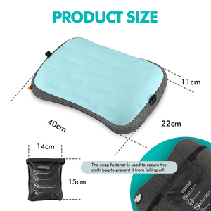 Almohada de Playa Portátil para Exteriores, Almohadas de Camping Lavables, Almohada de Playa Inflable con Correa Ajustable y Bolsa de Arena - Product Image 5