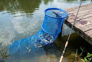 Filet <span class=keywords><strong>de</strong></span> pêche pliable robuste <span class=keywords><strong>de</strong></span> 2m à 4m pour carpes, en maille résistante, avec logo personnalisé, vente en gros - Product Image 4