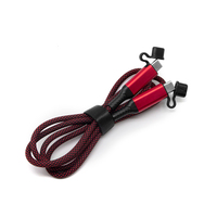 Nouveauté 60W 3A Nylon Tressé Durable 1M 2M Charge Rapide Type C à Type C Câble de Données pour Téléphones Portables.