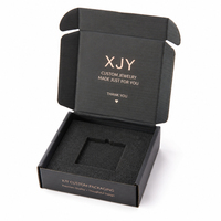 Boîte d'expédition en carton ondulé personnalisée XJY avec mousse pour emballage de colliers et bijoux